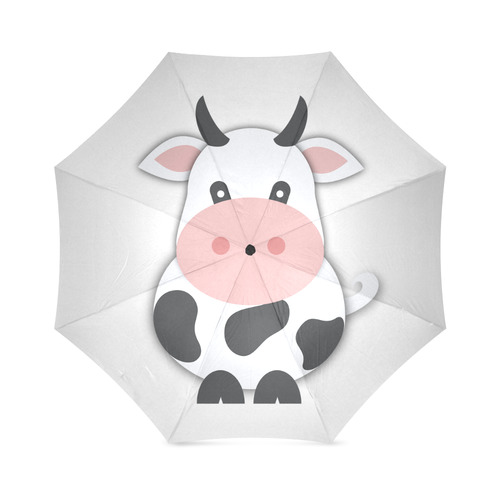 Cute Cow Foldable Umbrella (Model U01)