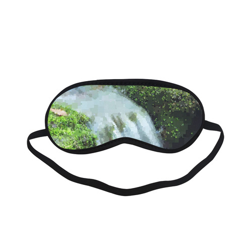 Mossy Pixel Waterfall Sleeping Mask