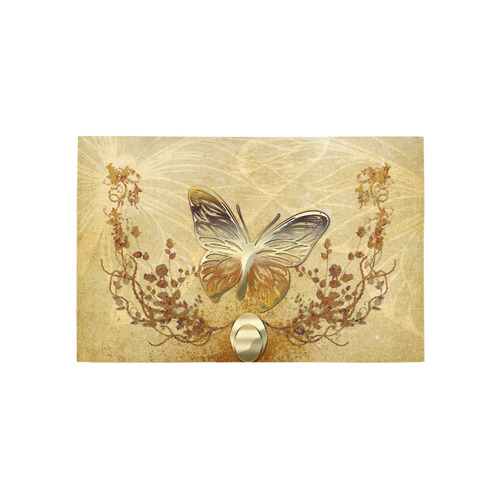 Wonderful golden butterflies Area Rug 5'x3'3''