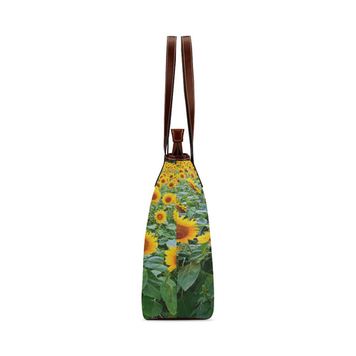 Sunflower Field Shoulder Tote Bag (Model 1646)