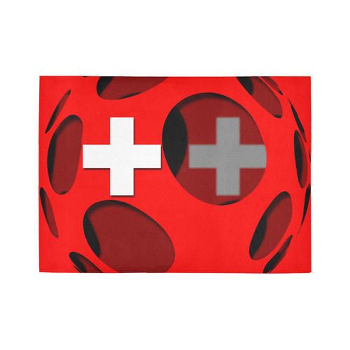 The Flag of Switzerland Area Rug7'x5'