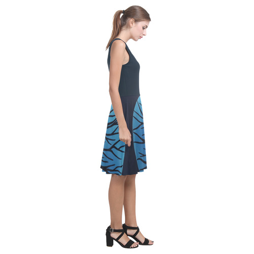 Spooky Tree (Blue) Atalanta Casual Sundress(Model D04)