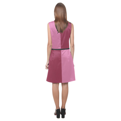 Wild Orchid and Valentine Eos Women's Sleeveless Dress (Model D01)