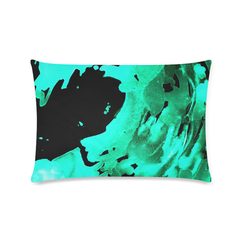 save the water watercolor revised aqua cool Custom Zippered Pillow Case 16"x24"(Twin Sides)