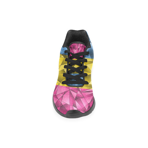 Abstract Pansexual Flag Men’s Running Shoes (Model 020)