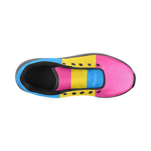 Pansexual Pride Flag Men’s Running Shoes (Model 020)