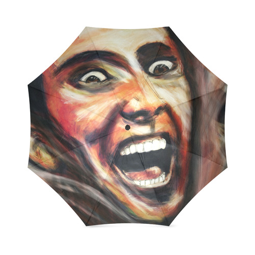 Nic Cage is hot umbrella Foldable Umbrella (Model U01)