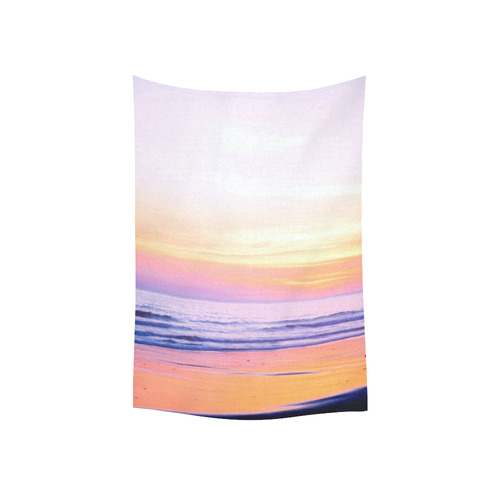 Sunshine Beach Scene, Summer, Sun, Holidays Cotton Linen Wall Tapestry 40"x 60"