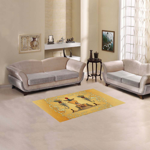 Beautidul egyptian women on a throne Area Rug 2'7"x 1'8‘’
