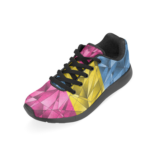 Abstract Pansexual Flag Men’s Running Shoes (Model 020)