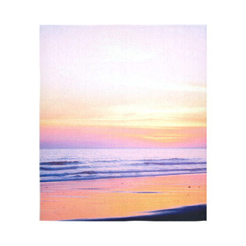 Sunshine Beach Scene, Summer, Sun, Holidays Cotton Linen Wall Tapestry 51"x 60"