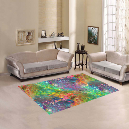 Reality Is Melting Area Rug 5'3''x4'