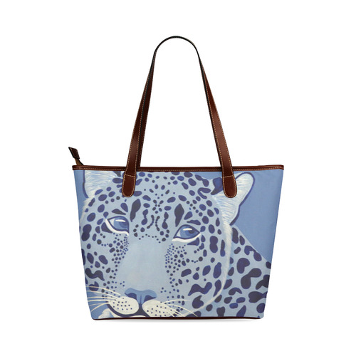 Ultramarine Jaguar Shoulder Tote Bag (Model 1646) ID D837863