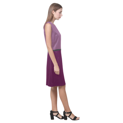 Amethyst and Blackberry Eos Women's Sleeveless Dress (Model D01)