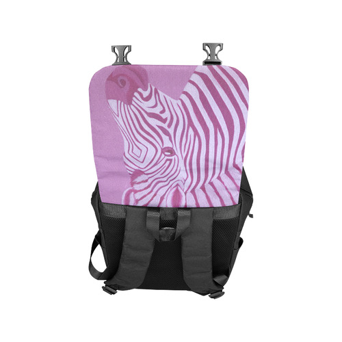 Magenta Zebra Casual Shoulders Backpack (Model 1623)