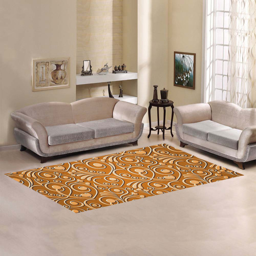 sweet hearts, terra Area Rug 7'x3'3''