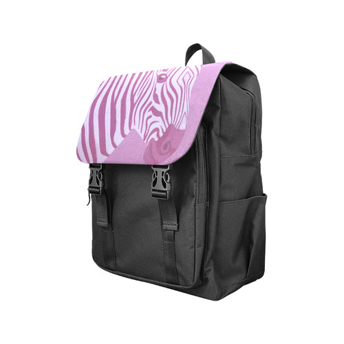 Magenta Zebra Casual Shoulders Backpack (Model 1623)