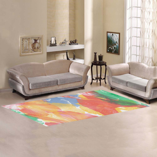 Hibiscuses Area Rug 9'6''x3'3''