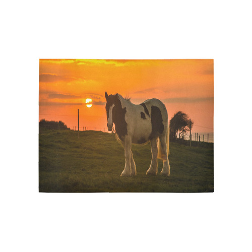 Sunset Horse Area Rug 5'3''x4'
