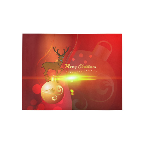 christmas design with reindeer Area Rug 5'3''x4'