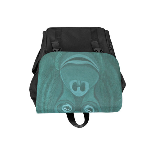 Forest Green Orangutan Casual Shoulders Backpack (Model 1623)