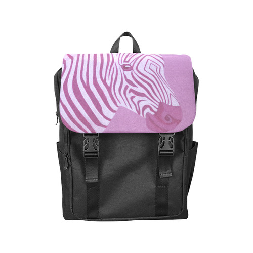 Magenta Zebra Casual Shoulders Backpack (Model 1623)