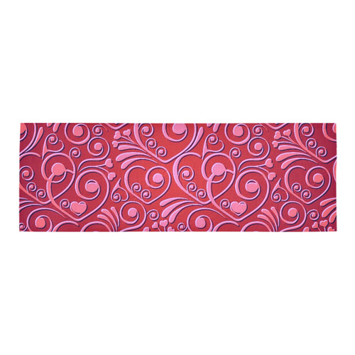 sweet hearts,red Area Rug 9'6''x3'3''