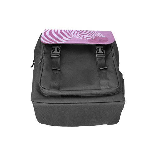 Magenta Zebra Casual Shoulders Backpack (Model 1623)