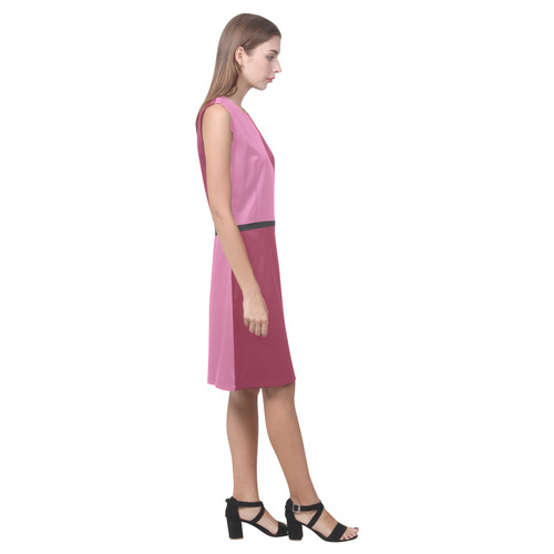 Wild Orchid and Valentine Eos Women's Sleeveless Dress (Model D01)