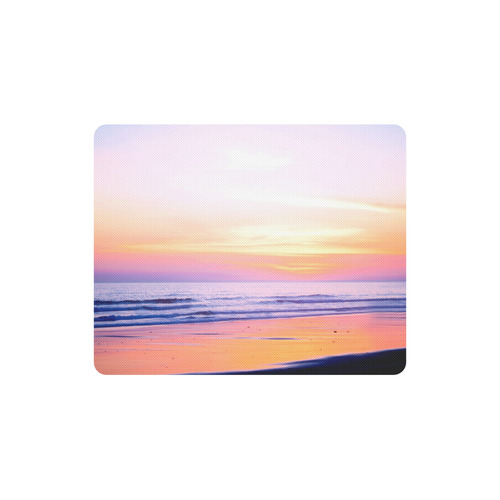 Sunshine Beach Scene, Summer, Sun, Holidays Rectangle Mousepad