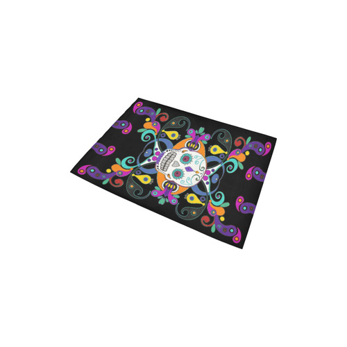 Día De Los Muertos Skulls Ornaments multicolored Area Rug 2'7"x 1'8‘’