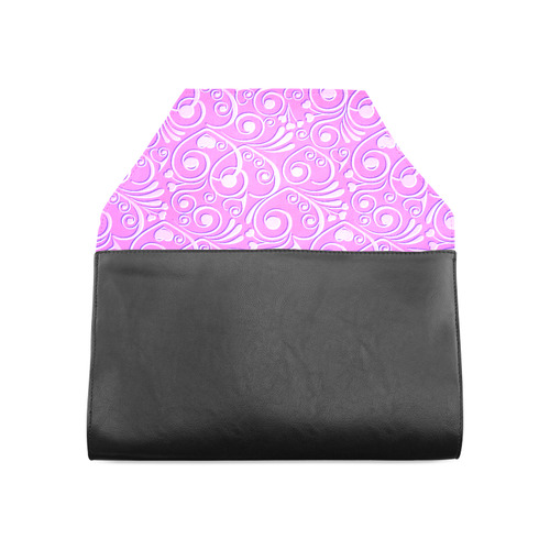 sweet hearts, hot pink Clutch Bag (Model 1630)