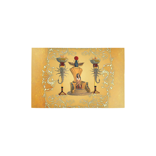 Beautidul egyptian women on a throne Area Rug 2'7"x 1'8‘’