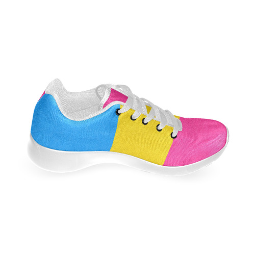 Pansexual Pride Flag Women’s Running Shoes (Model 020)