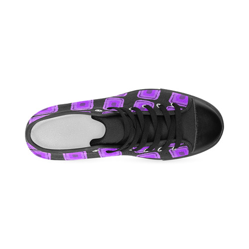 PURPLE DESTINY Women's Classic High Top Canvas Shoes (Model 017)