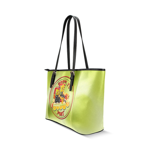 VeggieArt Sport Leather Tote Bag/Small (Model 1640)