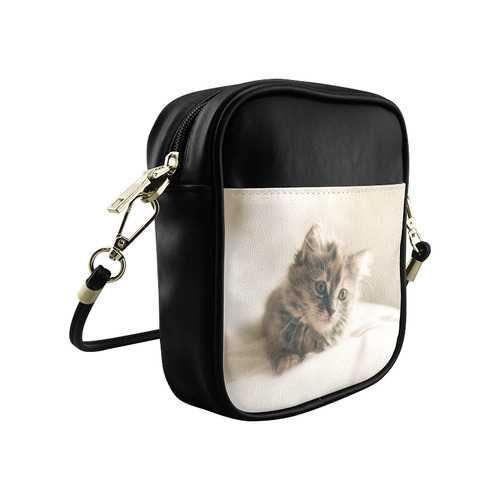 Lovely Sweet Little Cat Kitten Kitty Pet Sling Bag (Model 1627)