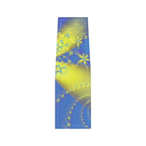 Flower Galaxies Blue Yellow Fractal Art Saddle Bag/Small (Model 1649) Full Customization