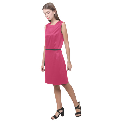 Rose Red Eos Women's Sleeveless Dress (Model D01)