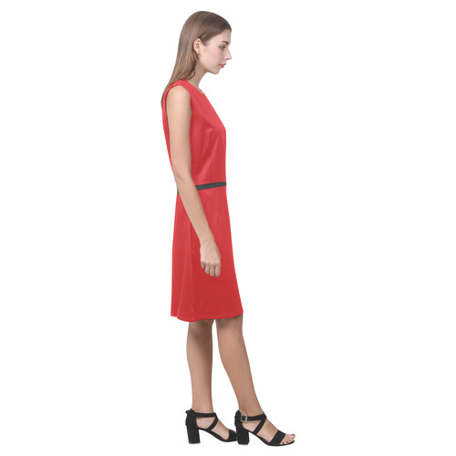 Fiery Red Eos Women's Sleeveless Dress (Model D01)