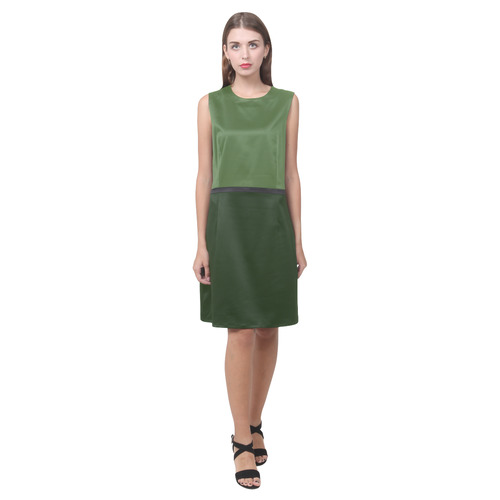 Cactus and Seaweed Eos Women's Sleeveless Dress (Model D01)