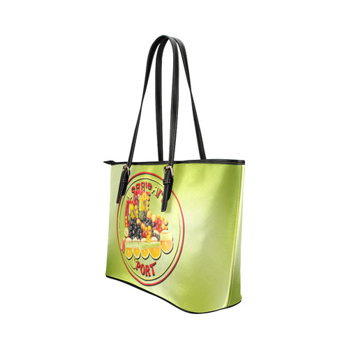 VeggieArt Sport Leather Tote Bag/Large (Model 1651)