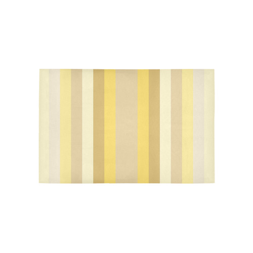 Vertical Yellow Shades Gradient Stripes Area Rug 5'x3'3''