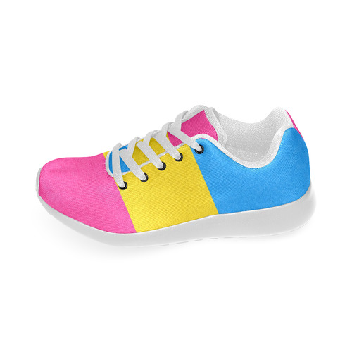 Pansexual Pride Flag Women’s Running Shoes (Model 020)