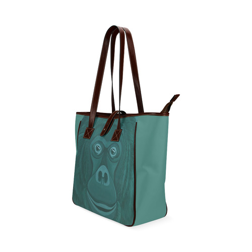 Forest Green Orangutan Classic Tote Bag (Model 1644)