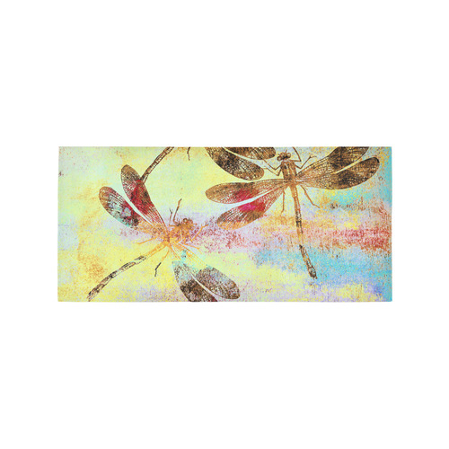 Mauritius Vintage Dragonflies Colours W Area Rug 7'x3'3''