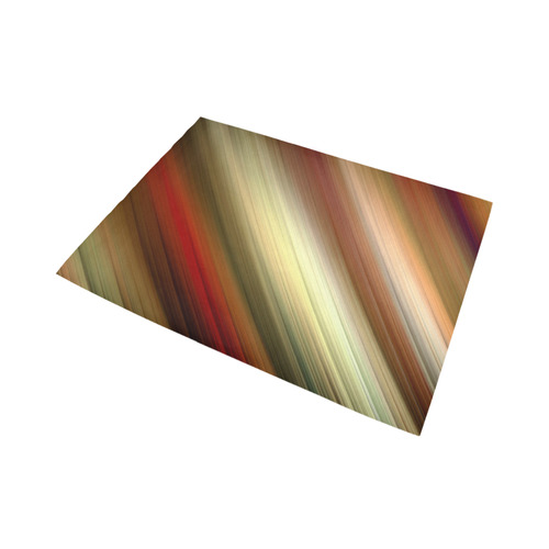 Fall Time Colored Gradient Diagonal Stripes Area Rug7'x5'