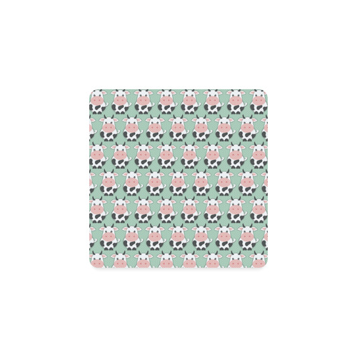Cute Cow Pattern Square Coaster