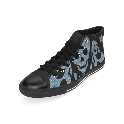 SKULL STAR Men’s Classic High Top Canvas Shoes /Large Size (Model 017)