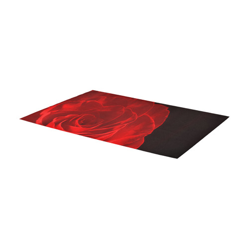 A Rose Red Area Rug 7'x3'3''